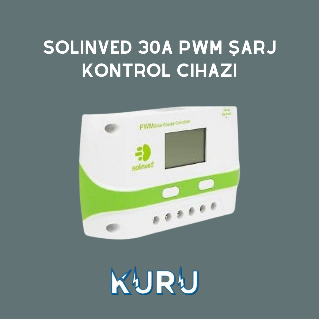 Solinved 30A PWM Şarj Kontrol Cihazı