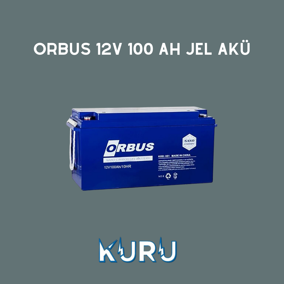 Orbus 100 Amper Jel Akü