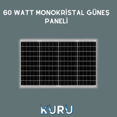 60 watt monokristal güneş paneli