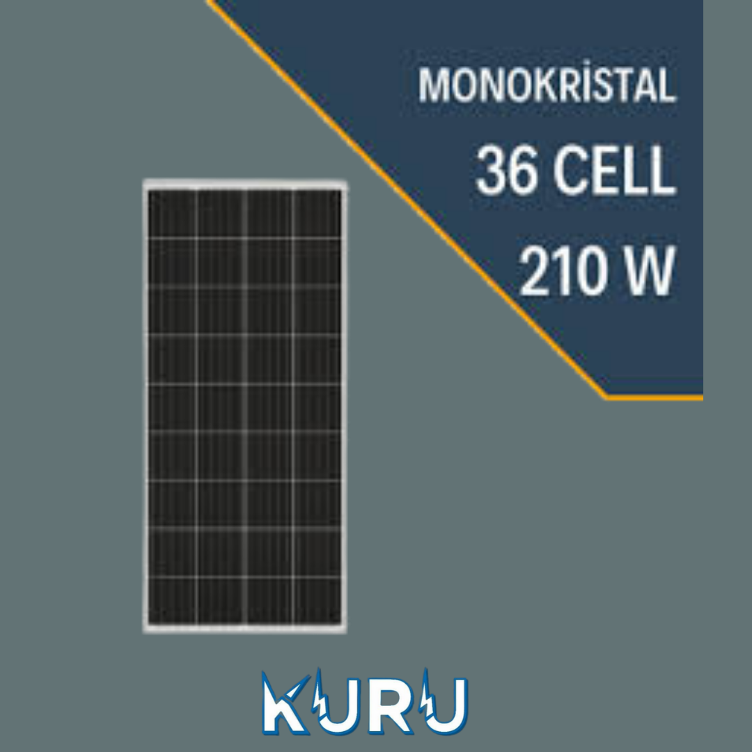 LEXRON 210 watt monokristal Güneş Paneli