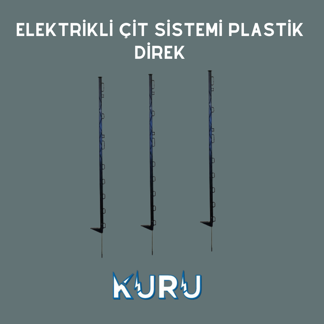 ELEKTRİKLİ ÇİT SİSTEMİ PLASTİK DİREK