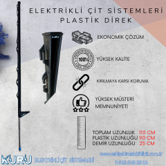 ELEKTRİKLİ ÇİT SİSTEMİ PLASTİK DİREK