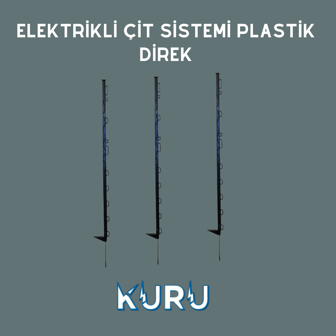 ELEKTRİKLİ ÇİT SİSTEMİ PLASTİK DİREK  10 ADET