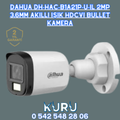 Dahua DH-HAC-B1A21P-U-IL 2mp 3.6mm Akıllı Işık Hdcvi Bullet Kamera