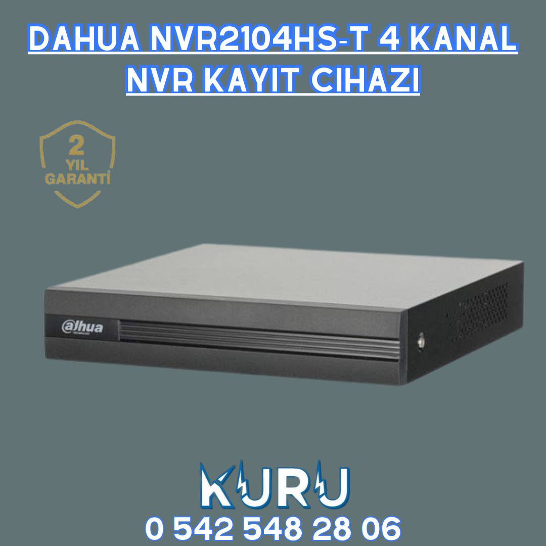 Dahua NVR2104HS-T 4 Kanal Nvr Kayıt Cihazı