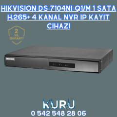 Hikvision DS-7104NI-Q1/M 1 Sata H.265+ 4 Kanal NVR IP Kayıt Cihazı