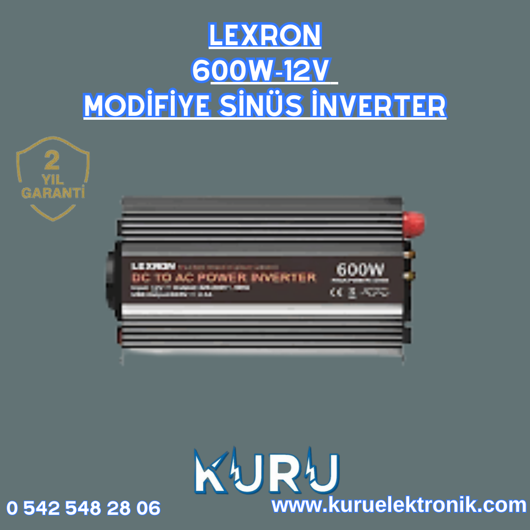 LEXRON 600W-12V  MODİFİYE SİNÜS İNVERTER